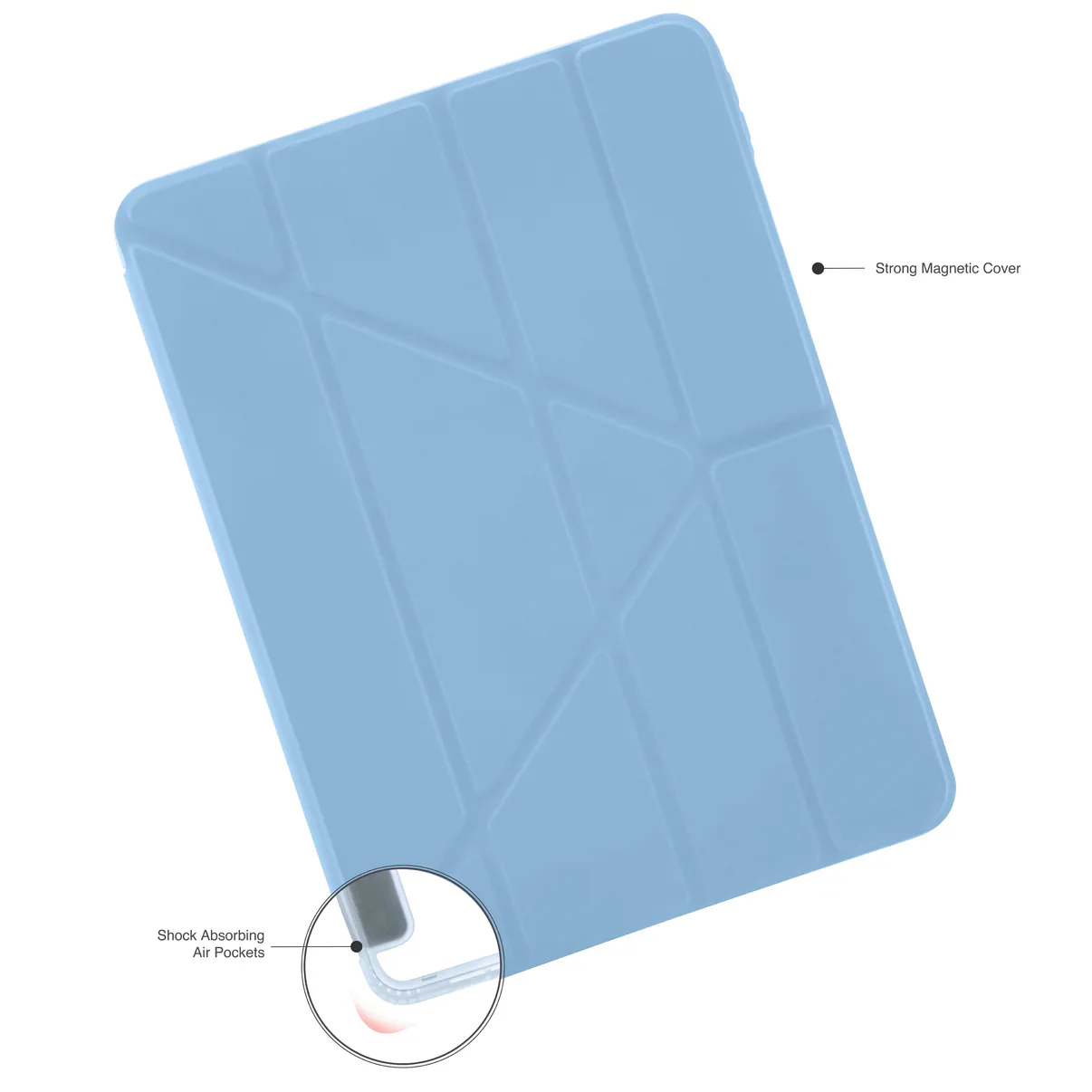 Pipetto Origami Case voor iPad Air 11-inch (M4/M3/M2) / iPad Air 10,9-inch (2022/2020) - Lichtblauw - Image 4