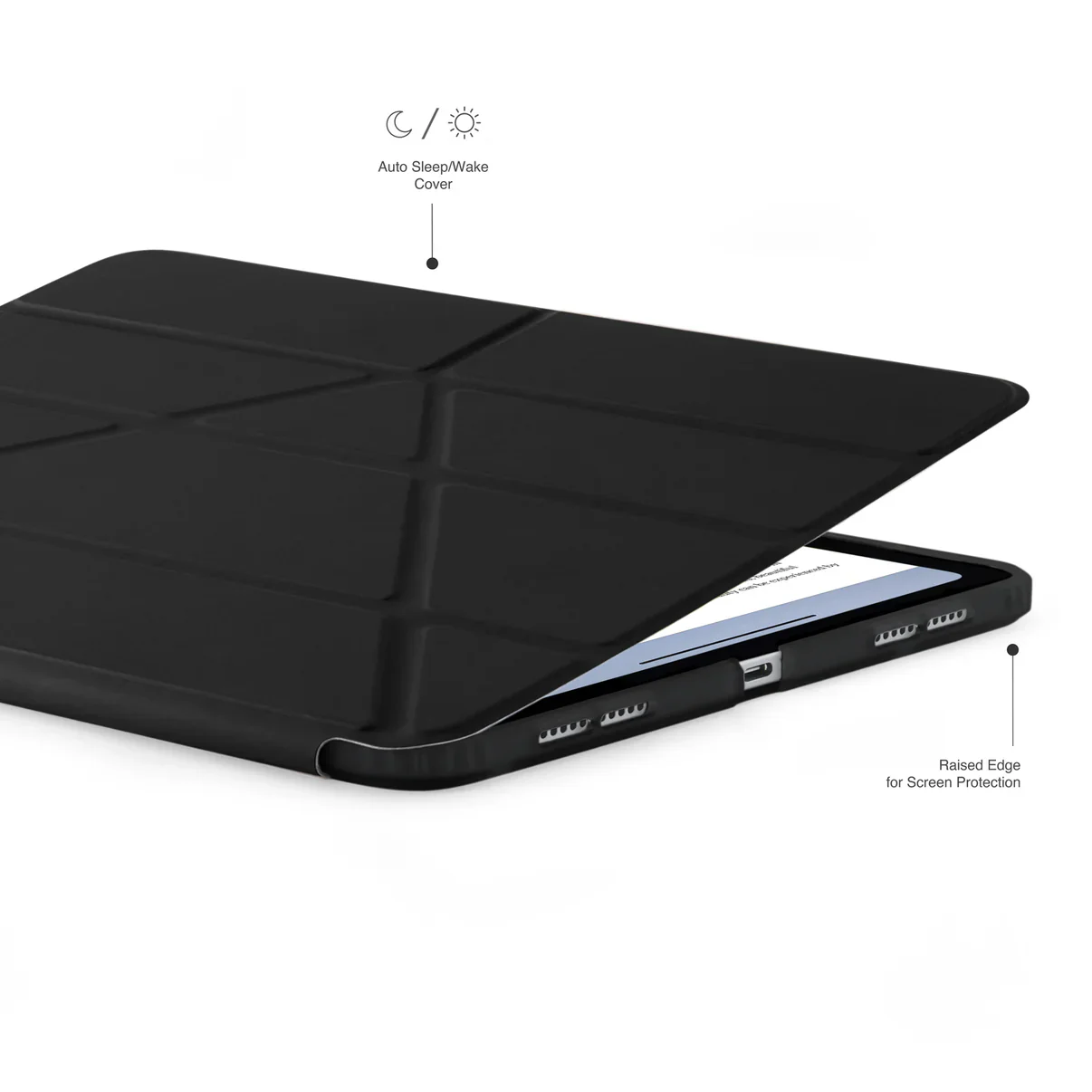 Pipetto Origami Case voor iPad Air 11-inch (M4/M3/M2) / iPad Air 10,9-inch (2022/2020) - Zwart - Image 4