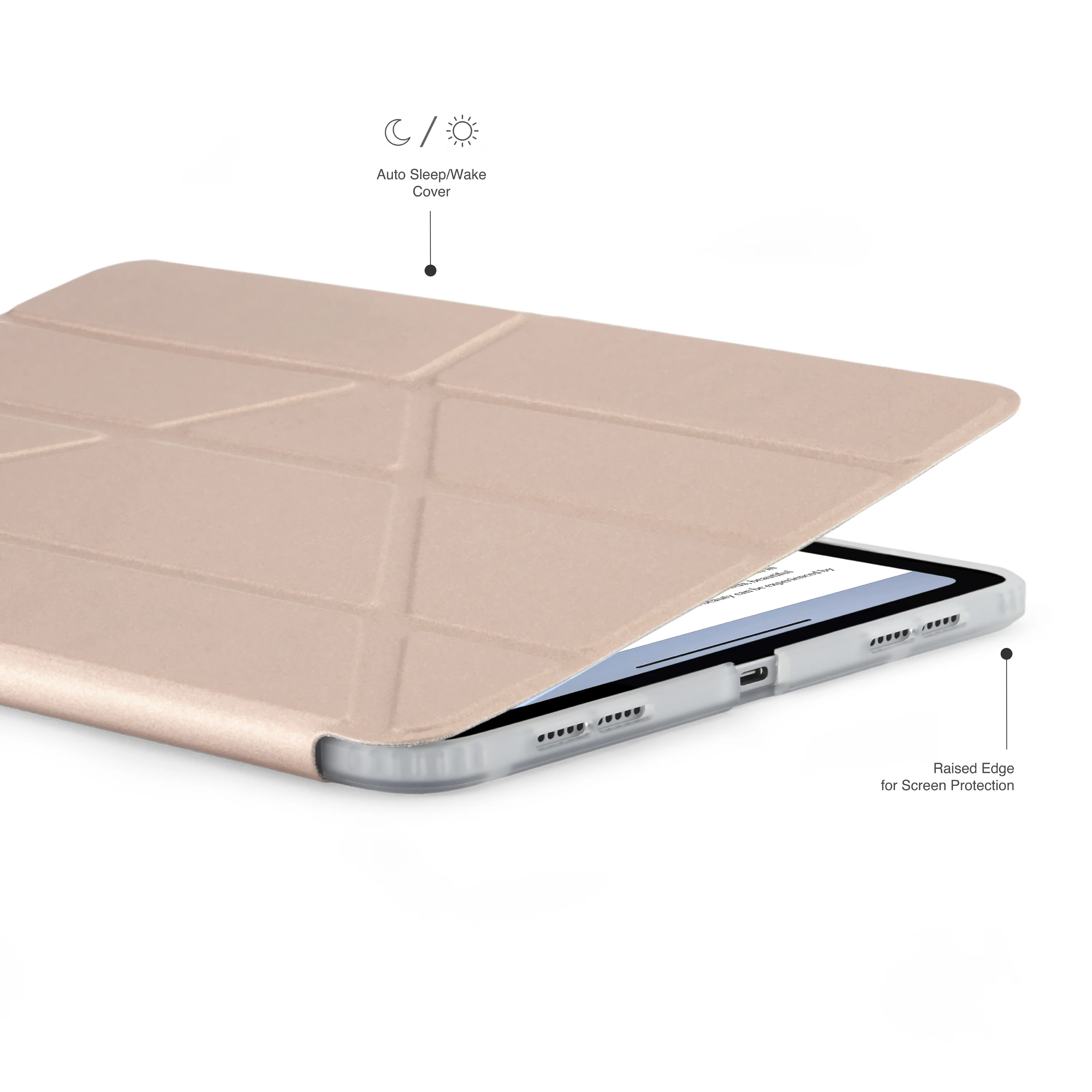Pipetto Origami Case voor 13-inch iPad Air (M4/M3/M2) - Metallic pink - Image 3