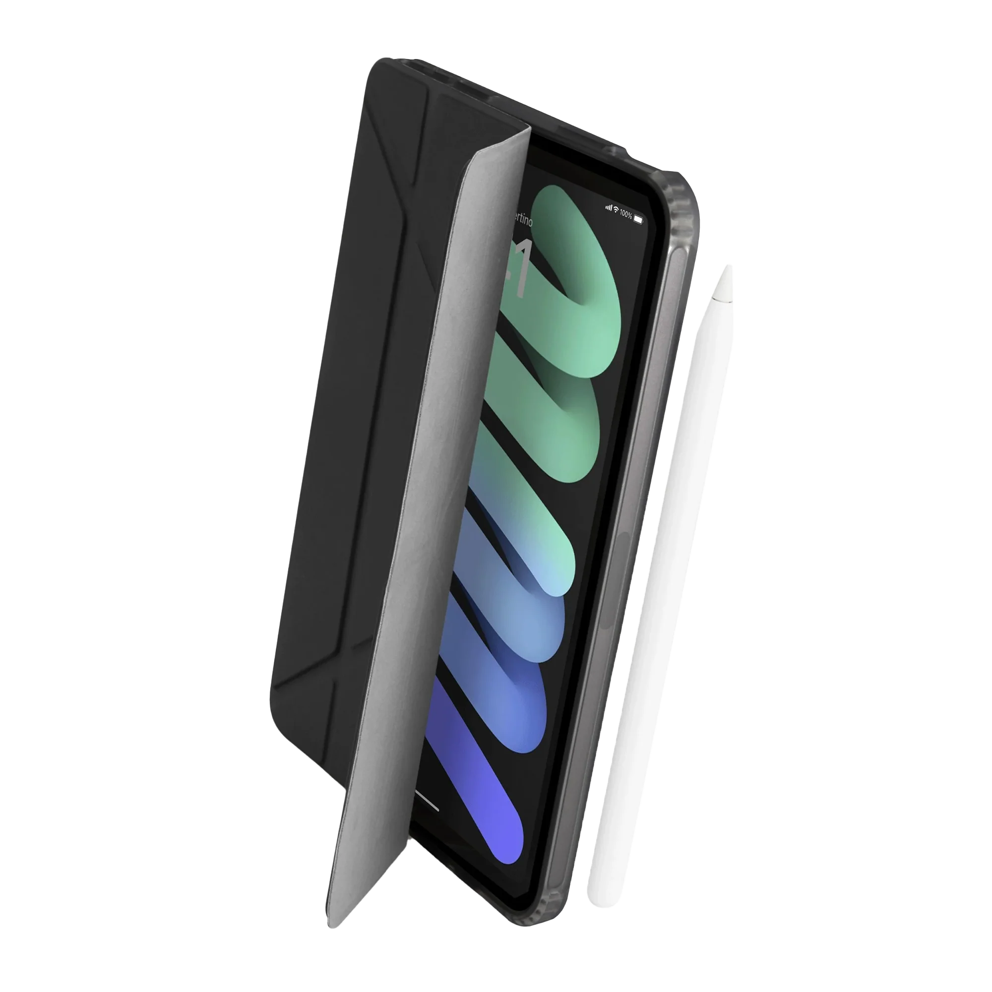 Pipetto Origami Case voor iPad mini 6/7 - Zwart - Image 2