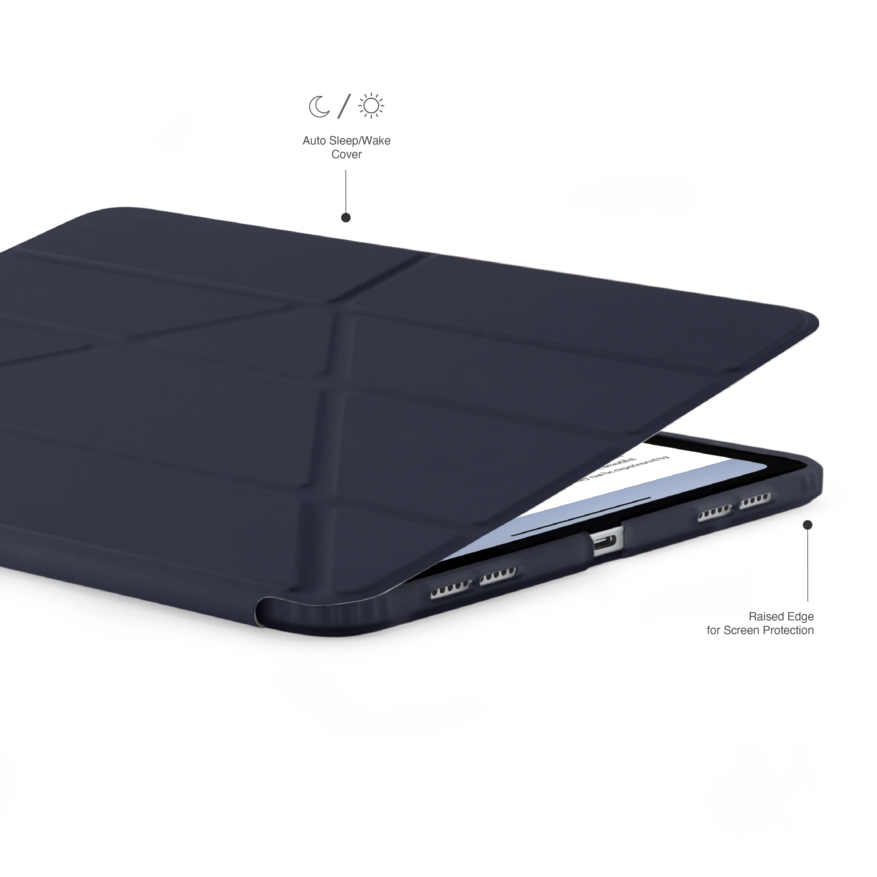 Pipetto Origami Case voor 11-inch iPad Pro (M5/M4) - Donkerblauw - Image 3