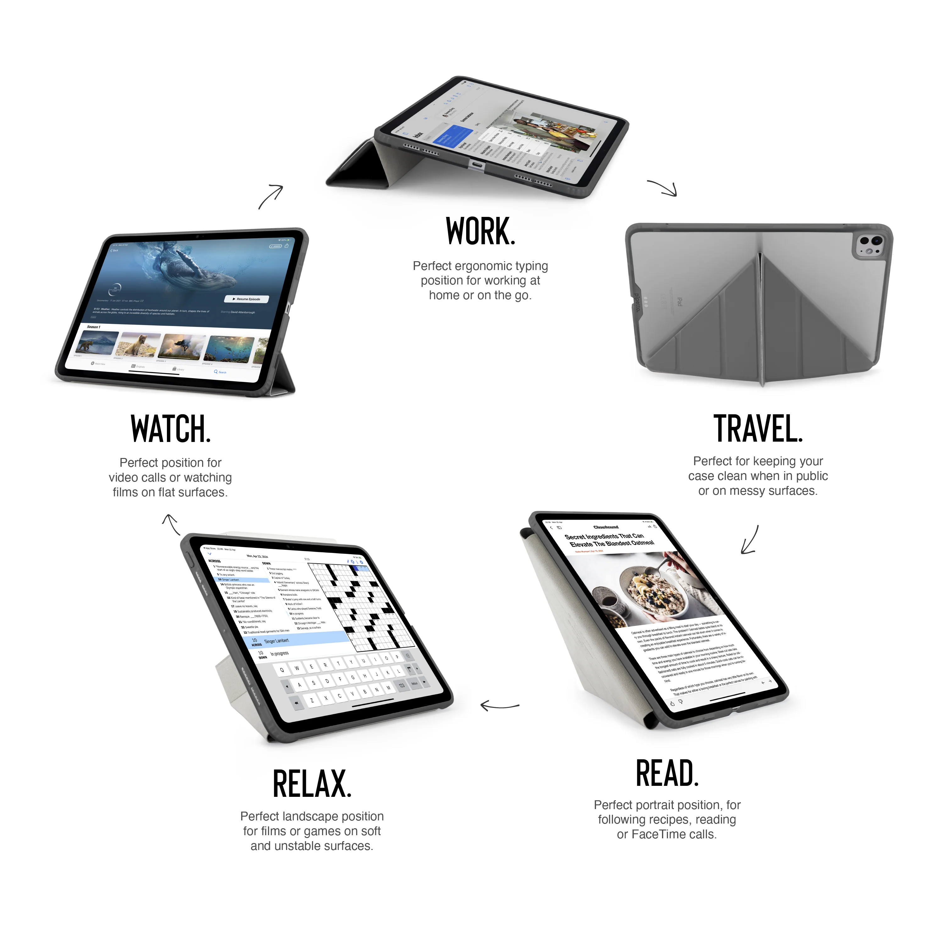 Pipetto Origami Case voor 11-inch iPad Pro (M5/M4) - Grijs - Image 5