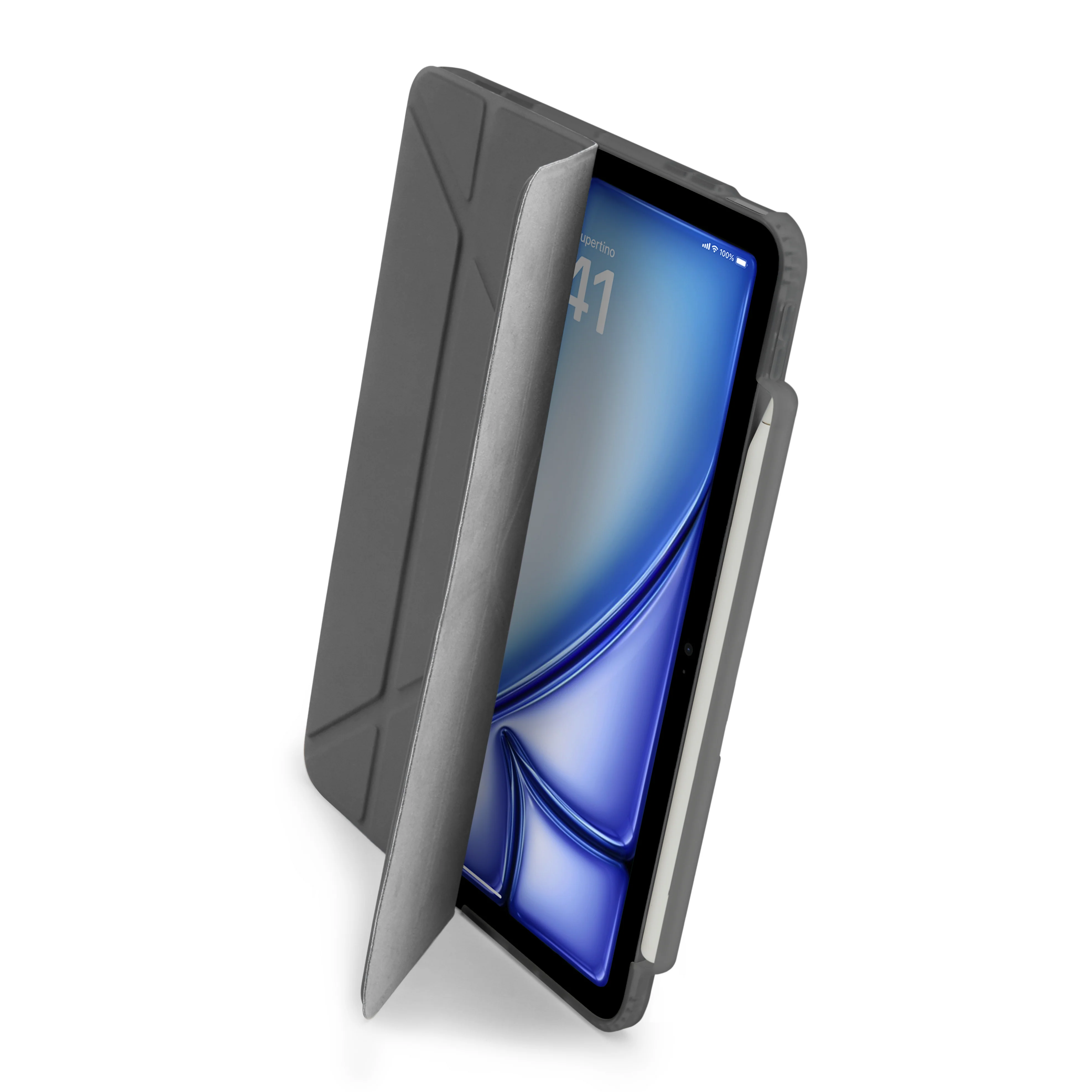 EOL Pipetto Origami Pencil Case voor 13-inch iPad Air (M4/M3/M2) - Grijs