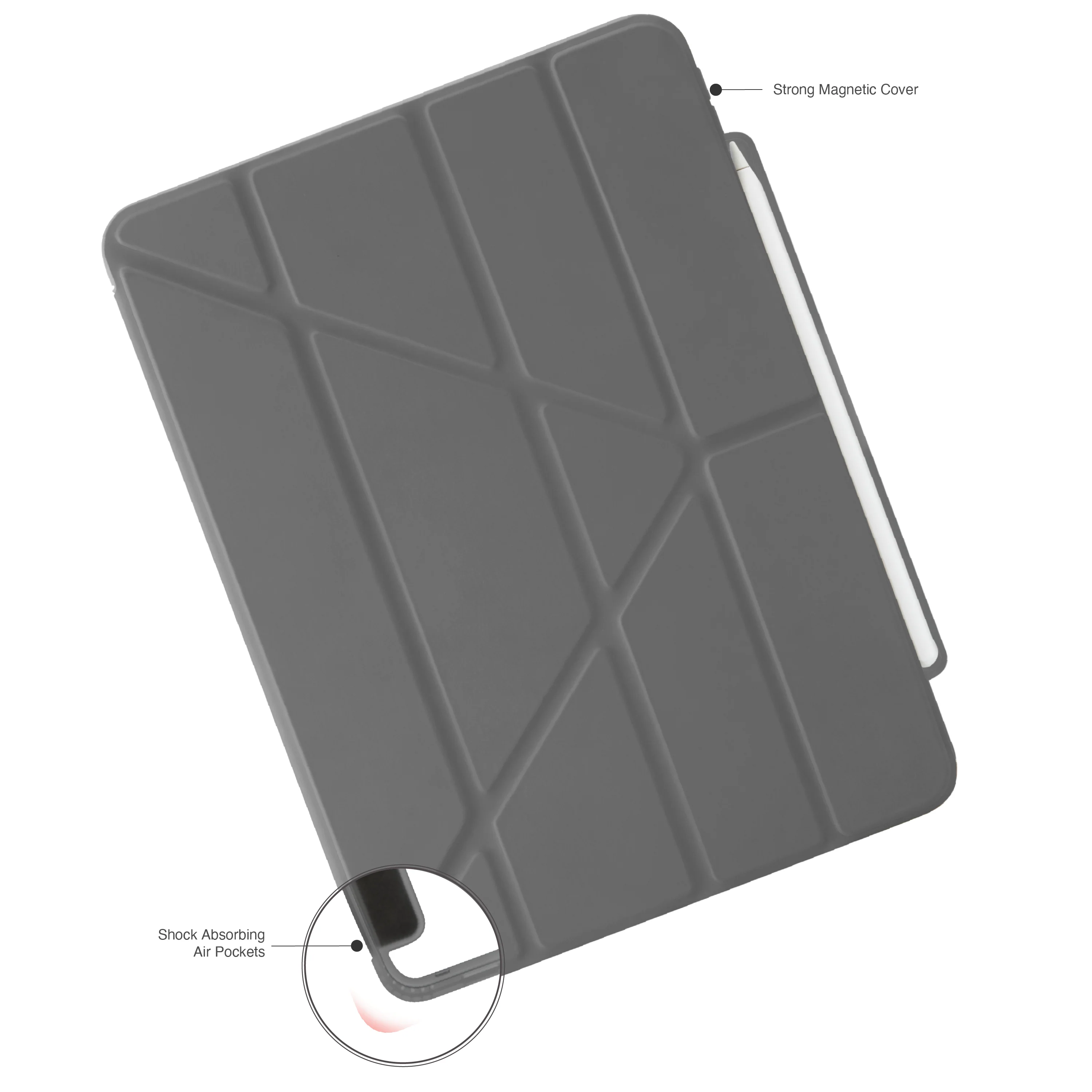 EOL Pipetto Origami Pencil Case voor 13-inch iPad Pro (M5/M4) - Grijs - Image 4