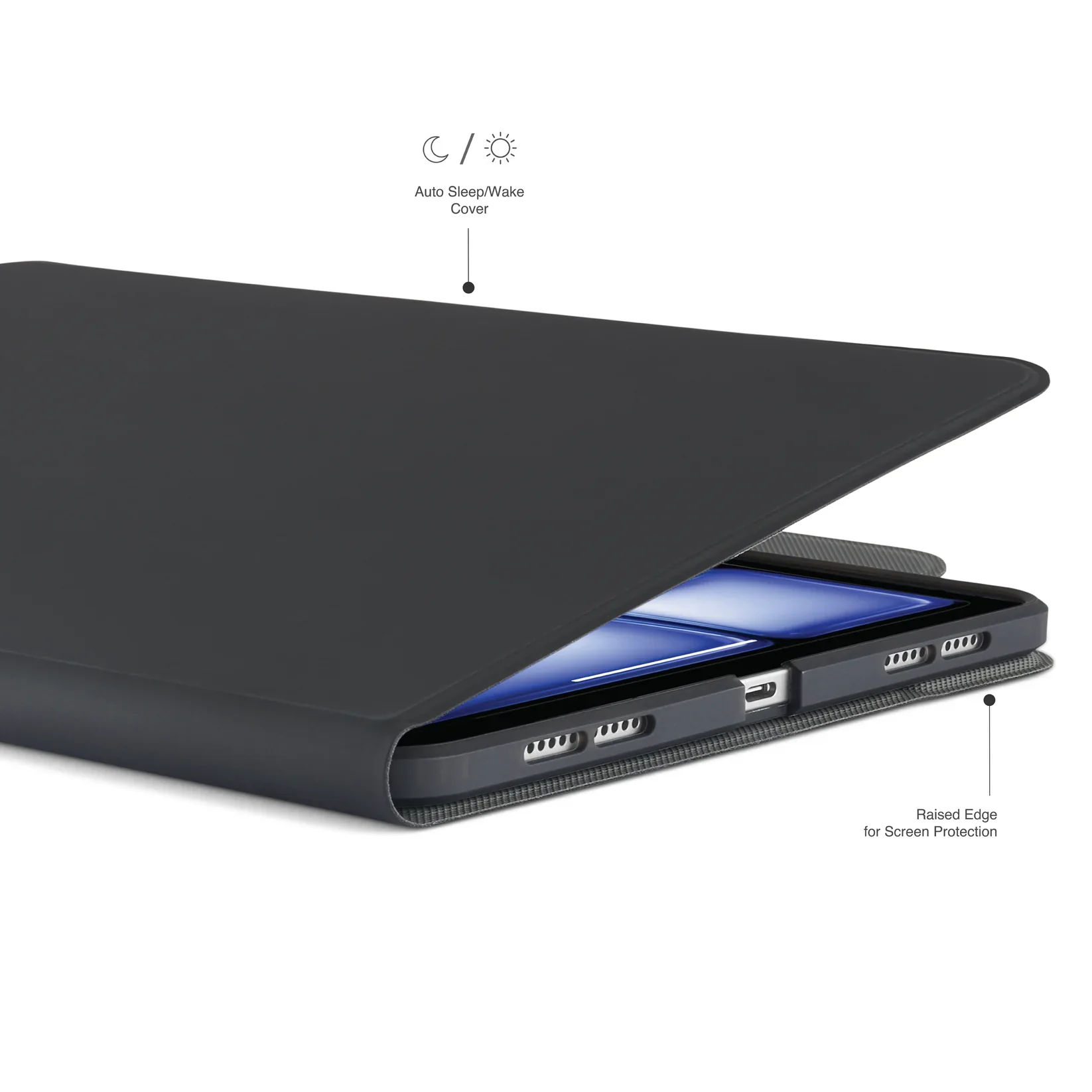 Pipetto Rotating Folio voor iPad Air 11-inch (M4/M3/M2) / iPad Air 10,9-inch (2022/2020) - Zwart - Image 3