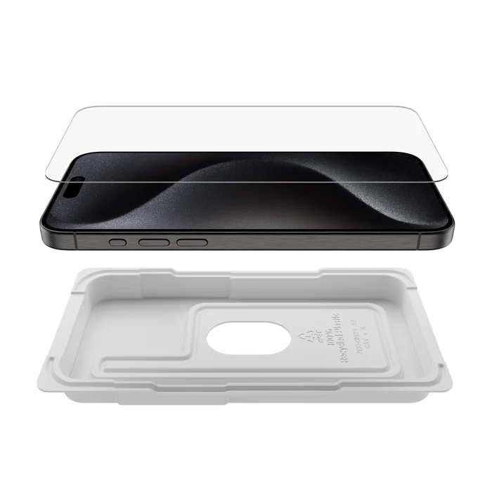 Belkin Screen Protector voor iPhone 15 Pro Max - UltraGlass Anti-Microbial (BOXED) - Image 3