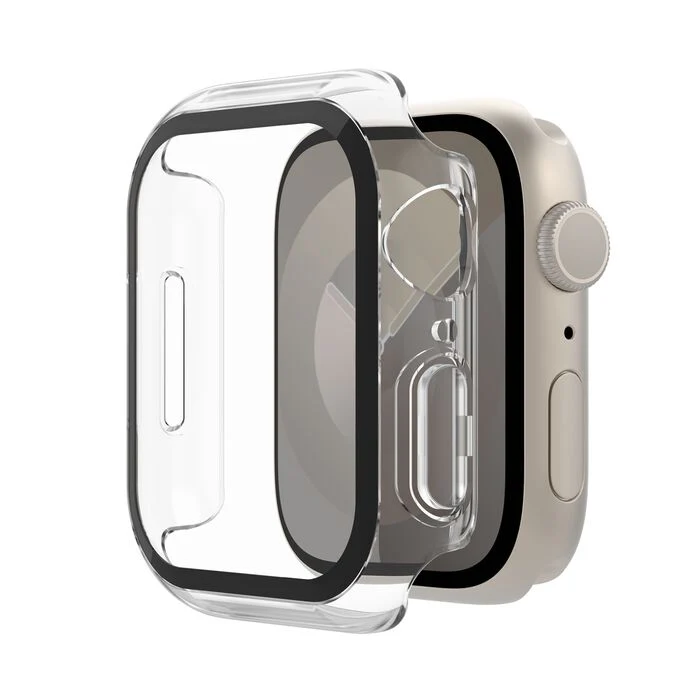 Belkin ScreenForce | TemperedCurve Antimicrobiële Screenprotector + bumper voor Apple Watch Series 9/8/7/SE - 40/41 mm - Transparant - Image 3