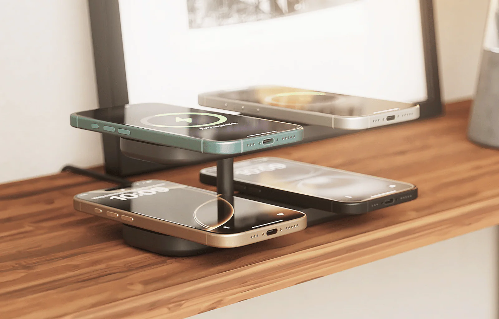 Zens Pro 4 | Quattro Wireless Charger Pro - Zwart - Image 4